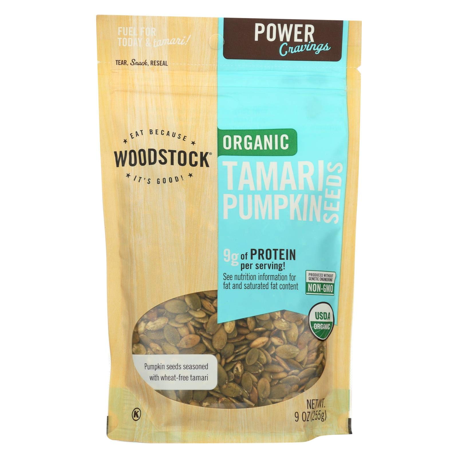 Woodstock Farms Organic Tamari Pumpkin Seeds 9 oz